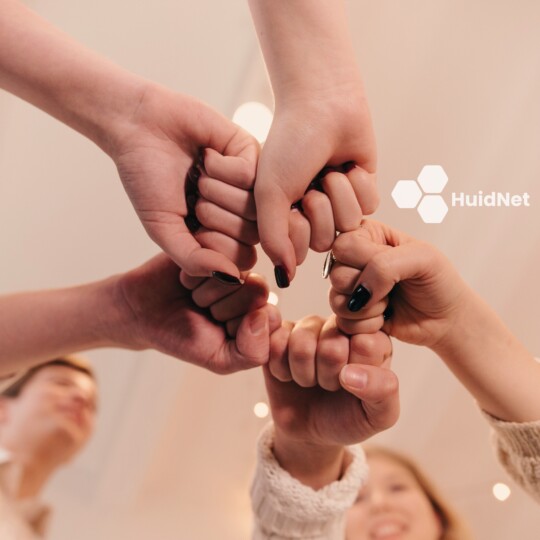 Leden ingedeeld in HuidNet Regioafdelingen - Nederlandse Vereniging van Huidtherapeuten